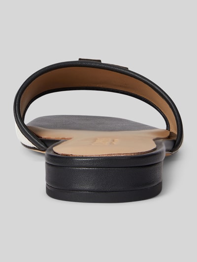 Productfoto, 'Slipper aus echtem Leder' van Lauren Ralph Lauren in two tone design, blokhak, glad leer, vierkante neus, gladde zool