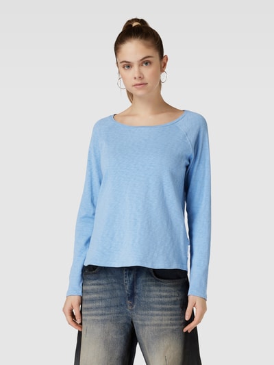 Marc O'Polo DENIM Longsleeve in melierter Optik Hellblau 4