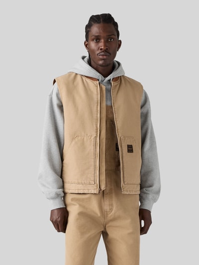 Levi's® Regular Fit Outdoor-Weste aus reiner Baumwolle mit aufgesetzten Taschen Beige 4