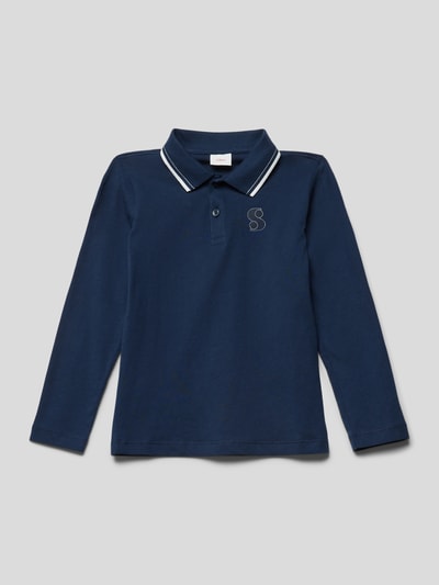 s.Oliver RED LABEL Longsleeve mit Polokragen Marine 1