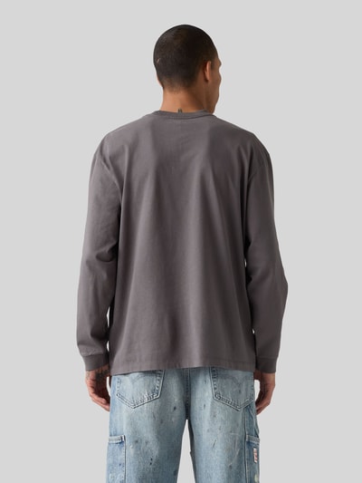Levi's® Loose Fit Langarmshirt aus reiner Baumwolle Dunkelgrau 5