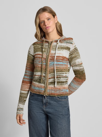 DAISY STREET Vest met capuchon model 'CINNAMON' Lichtgroen - 4