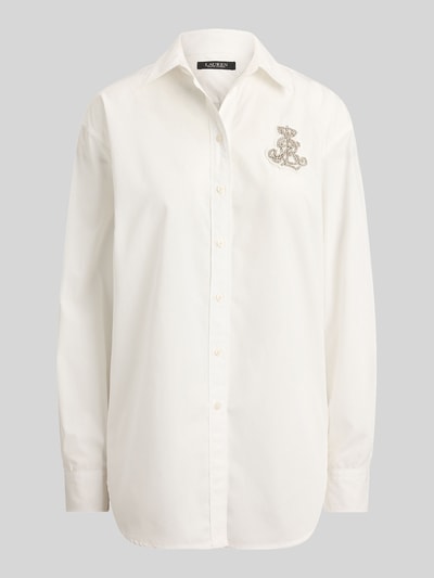 Lauren Ralph Lauren Oversized Hemdbluse aus reiner Baumwolle Weiss 2
