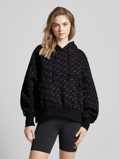 Nike Hoodie met all-over logomotief Zwart - 4