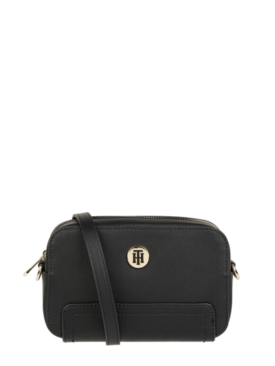 Tommy Hilfiger Torba camera bag o fakturze skóry saffiano  Czarny 2