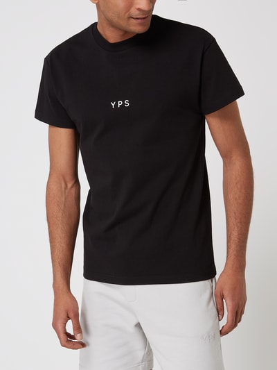 YOUNG POETS SOCIETY T-shirt van katoen, model 'Daylen' Zwart - 4