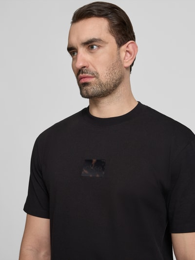 HUGO Regular Fit T-Shirt aus reiner Baumwolle Modell 'DUMEON' Black 3