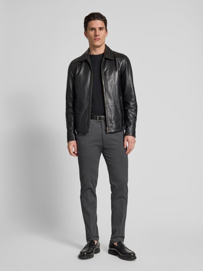 Cinque Slim fit stoffen broek met stretch, model 'CiBrody' Donkergrijs gemêleerd - 1