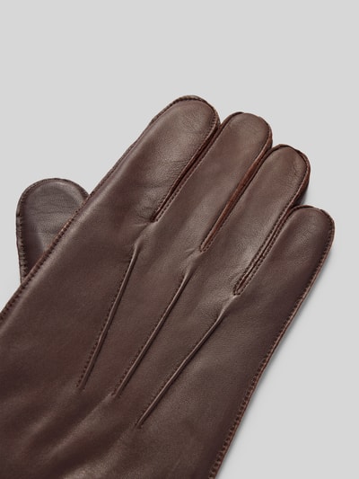 Polo Ralph Lauren Handschuhe mit Label-Detail Dunkelbraun 3