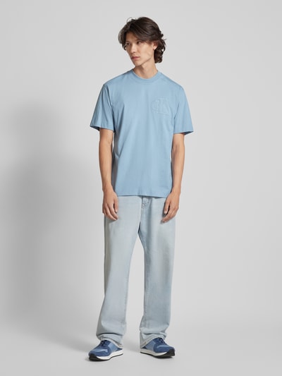 Calvin Klein Jeans T-Shirt mit Rundhalsausschnitt Hellblau 1