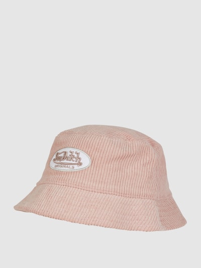 Von Dutch Czapka typu bucket hat ze sztruksu  Różowy 1