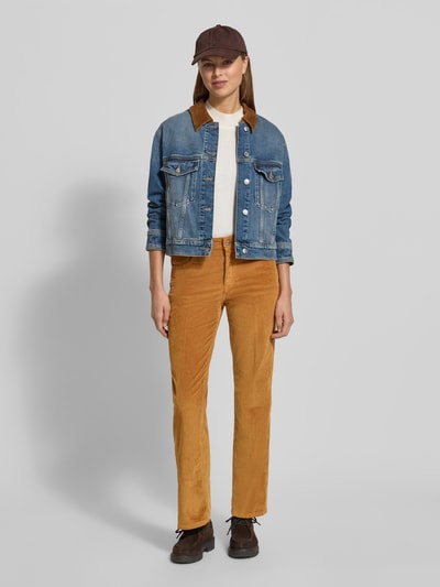 Gant Flared fit corduroy broek in 5-pocketmodel, model 'Cordur' Camel - 1