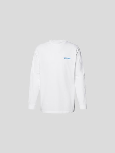 Jacquemus Longsleeve mit Label- und Backprint Weiss 2