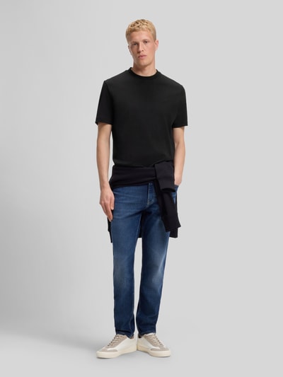 BOSS Orange Regular Fit T-Shirt aus reiner Baumwolle Modell 'Te_interlock' Black 1