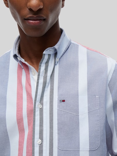Tommy Jeans Relaxed Fit Freizeithemd aus reiner Baumwolle Hellblau 3