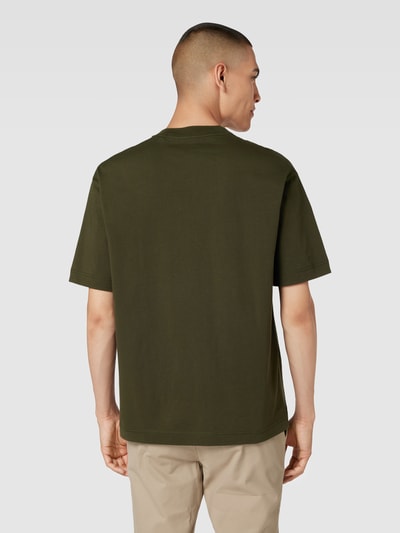 Marc O'Polo Relaxed Fit T-Shirt aus Baumwolle mit Rundhalsausschnitt Oliv 5
