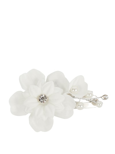 Weise Haarspeld met bloemenapplicaties in een set van 3 stuks  Ecru - 3