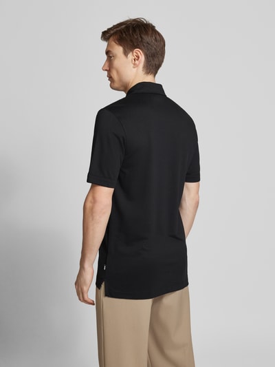 BOSS Slim Fit Poloshirt mit Label-Detail Modell 'Press' Black 5