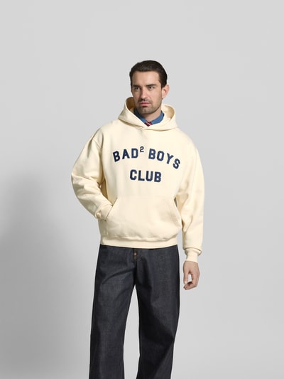 Dsquared2 Regular Fit Hoodie mit Statement-Print Beige 4