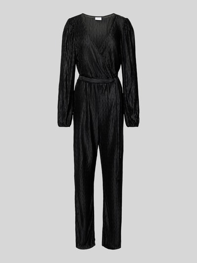 Vila Jumpsuit mit V-Ausschnitt Modell 'PLUSA' Black 1