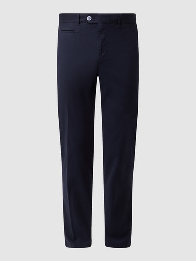 Brax Straight fit chino met stretch, model 'Everest' Blauw - 2