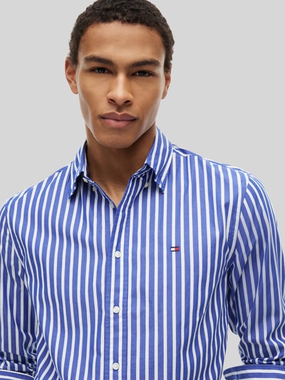Tommy Hilfiger Regular Fit Freizeithemd aus reiner Baumwolle Marine 3