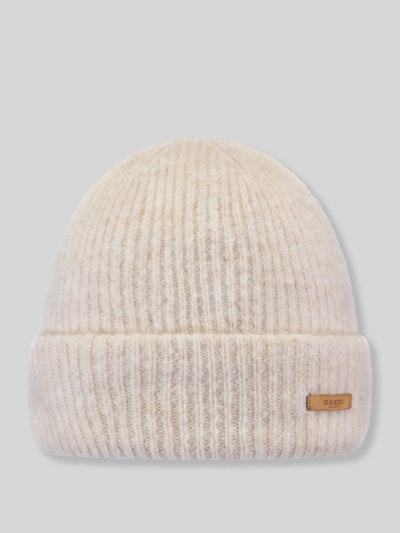 Barts Beanie met labelpatch model 'Witzia' Offwhite - 1