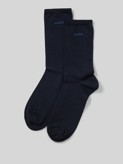 BOSS Socken mit Label-Print im 2er-Pack Marine 1