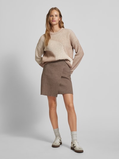 Armedangels Sweter z dzianiny o kroju oversized z prążkowanymi wykończeniami model ‘MAYRAA’ Beżowy 1