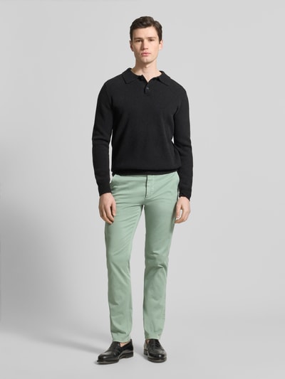 BOSS Orange Slim Fit Chino aus Baumwoll-Mix Gruen 1
