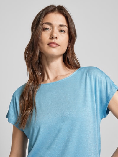 s.Oliver BLACK LABEL T-shirt met ronde hals Lichtblauw - 3