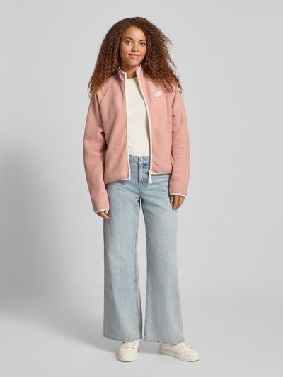 Review Sweatjacke mit Reißverschluss Altrosa 1