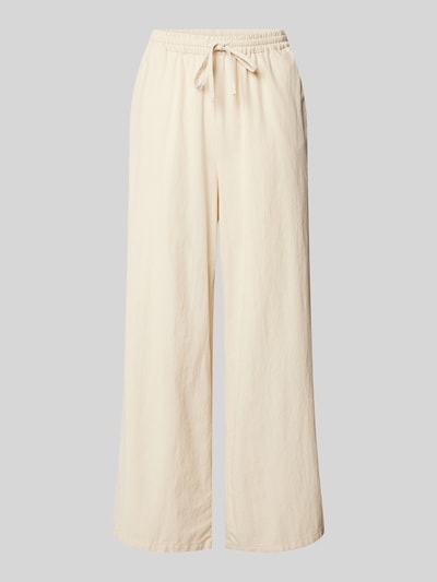 Soyaconcept Wide Leg Stoffhose mit Strukturmuster Modell 'CISSIE' Sand 2