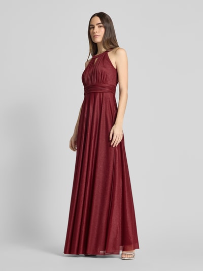 Jake*s Cocktail Abendkleid mit Raffungen Bordeaux 1