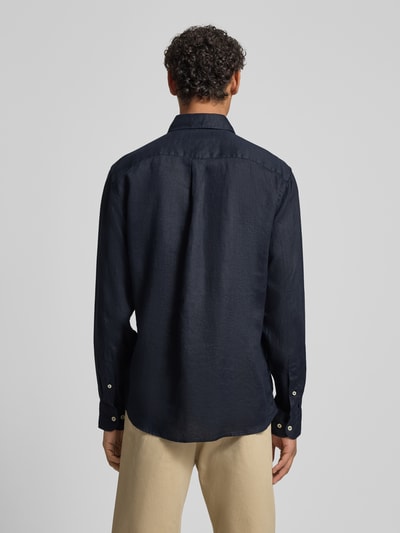 Fynch-Hatton Koszula z lnu o kroju slim fit z kołnierzykiem typu cutaway Granatowy 5
