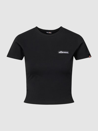 Ellesse Cropped T-Shirt mit Label-Patch Modell 'Chelu' Schwarz 2