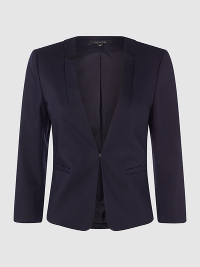 comma Blazer met 3/4-mouwen  Marineblauw - 1