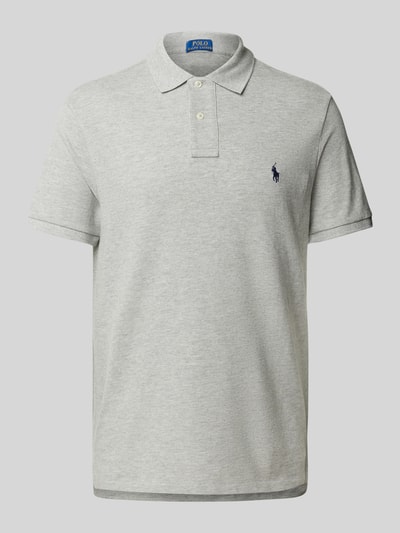 Polo Ralph Lauren Slim Fit Poloshirt mit Label-Stitching Beige 1