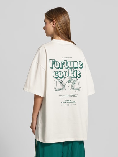 Karo Kauer Oversized T-shirt met labelprint Wit - 5