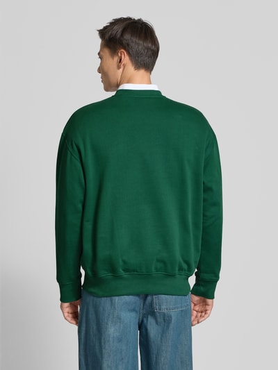 Wood Wood Bluza z naszywką z logo model ‘Noel’ Zielony 5