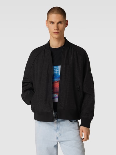 Calvin Klein Jeans Oversized jack met ritssluiting, model 'EXPOSED' Zwart - 4