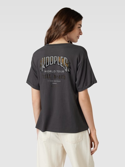 THE KOOPLES T-shirt z nadrukiem z logo Antracytowy 5