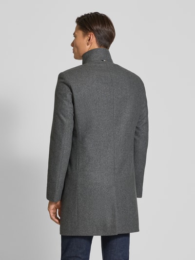 BOSS Slim Fit Wollmantel aus Woll-Mix Modell 'HYDE' Mittelgrau 5
