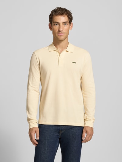 Lacoste regular fit poloshirt van puur katoen Taupe - 4