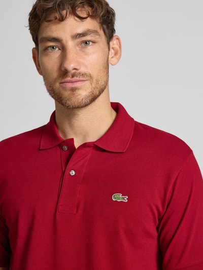 Lacoste Regular Fit Poloshirt aus reiner Baumwolle Bordeaux 3