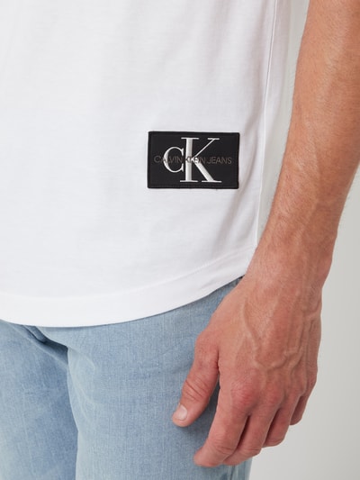 Calvin Klein Jeans T-Shirt aus Bio-Baumwolle Weiss 3