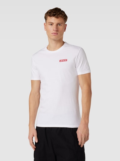 Levi's® T-shirt met labelprint in een set van 2 stuks Zwart - 4