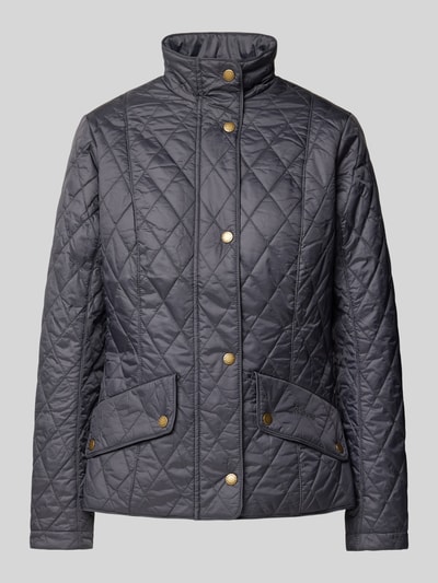 Barbour Steppjacke mit Stehkragen Modell 'Flyweight Cavalry' Marine 2