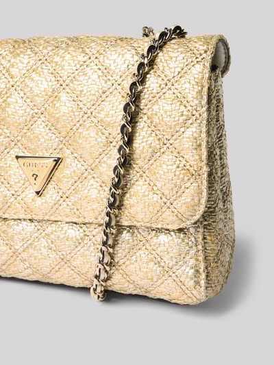 Guess Umhängetasche mit Strukturmuster Modell 'GIULLY' Gold 3