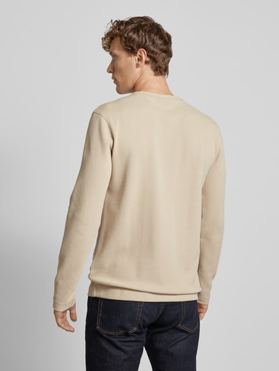 BOSS Orange Longsleeve mit Label-Stitching Modell 'Tempesto' Sand 5